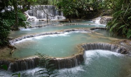 Laos Kuang Si Waterfall