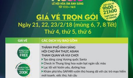 Giá vé Thiên đường các ngày 21 22 23 tháng 2 2018