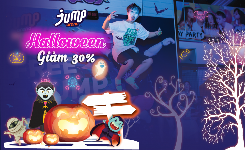Jump Arena Park - Địa điểm vui chơi Halloween ở Hà Nội 2019