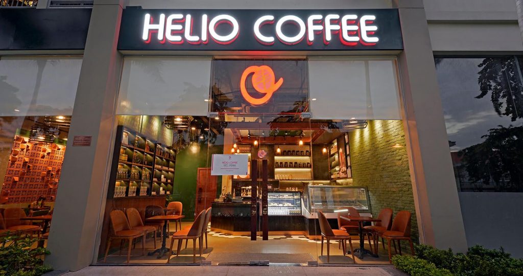 Không gian bên trong Helio Coffee