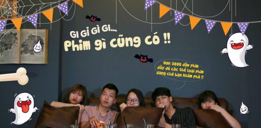 quán cafe chiếu phim ở Hà Nội