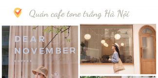 quán cafe tone trắng Hà Nội