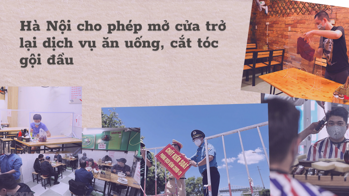 Hà Nội cho phép mở cửa các dịch vụ quán ăn, cafe