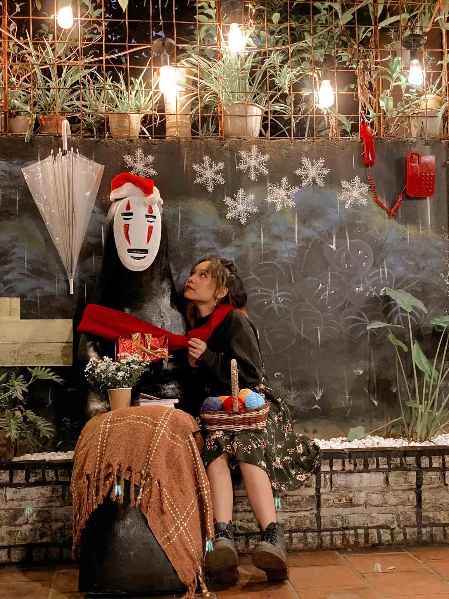 Quán cafe trang trí Noel tại Hà Nội